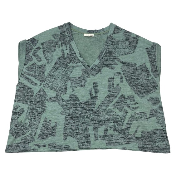 WILFRED FREE Aritzia Brosh T-Shirt Sz Medium Relaxed Fit Geometric - Picture 2 of 5